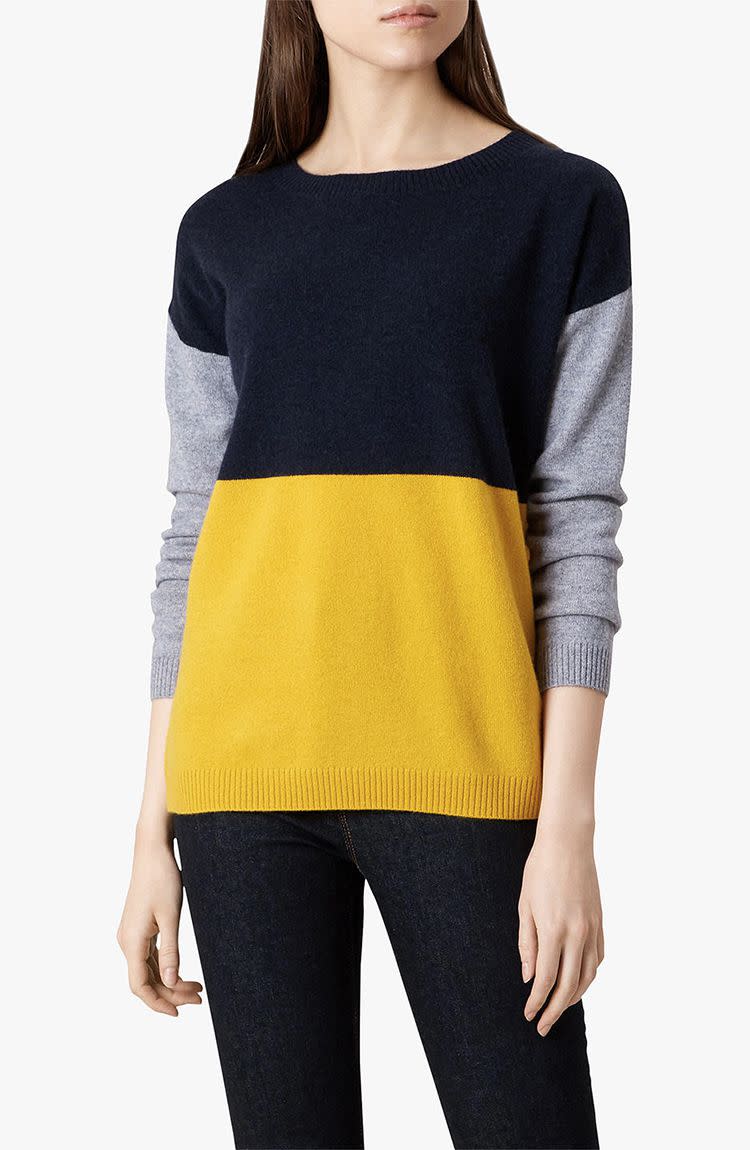 <p>Hobbs Sofia Jumper, £59, John Lewis</p><p><a rel="nofollow noopener" href="https://www.johnlewis.com/hobbs-sofia-jumper-yellow-multi/p3787121" target="_blank" data-ylk="slk:BUY NOW;elm:context_link;itc:0;sec:content-canvas" class="link ">BUY NOW</a></p>