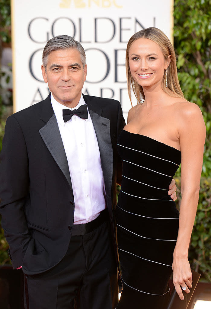 George and Stacy on the red carpet