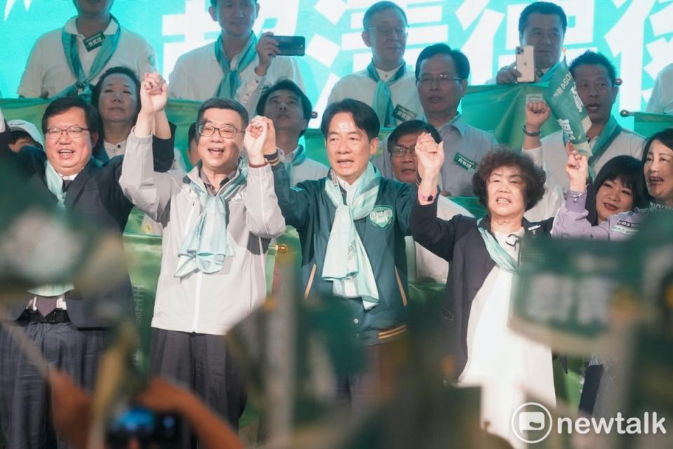 民進黨總統參選人賴清德出席同舟共濟賴清德後援會。   圖：張良一/攝