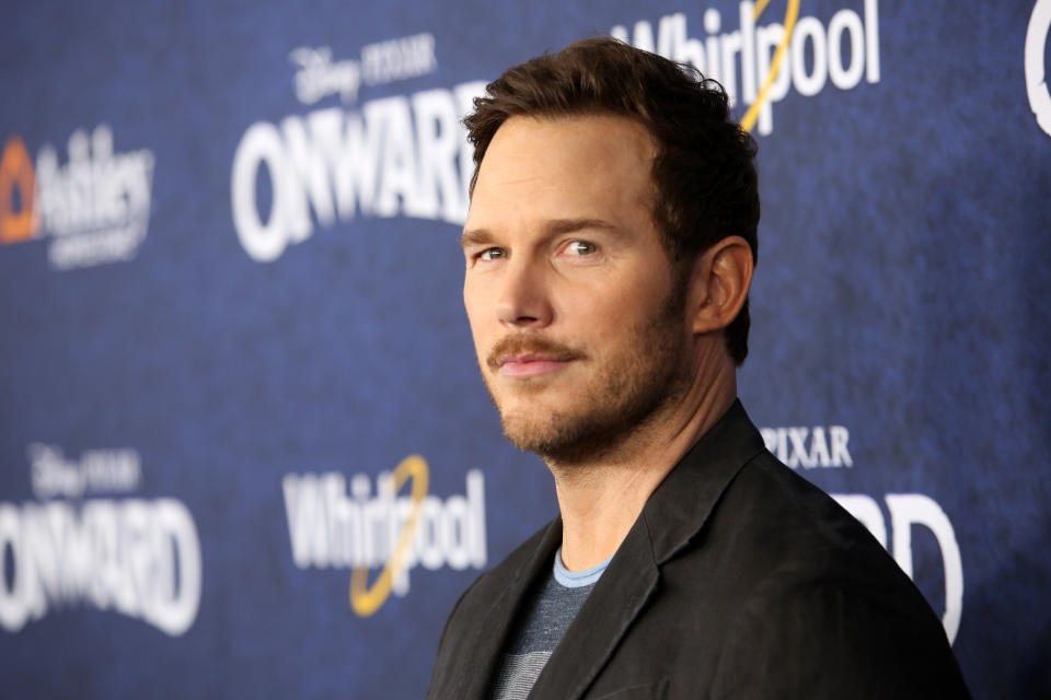 HOLLYWOOD, CALIFORNIA - FEBRUARY 18:  Chris Pratt attends the world premiere of Disney and Pixar's ONWARD at the El Capitan Theatre on February 18, 2020 in Hollywood, California. (Photo by Jesse Grant/Getty Images for Disney)