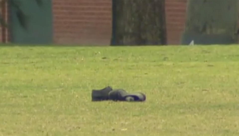 Shoes found in a park in Carlton North might hold the key to a police investigation into the death of a woman. Source: 7 News