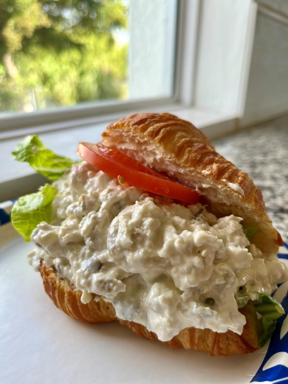 Croissants overflowing with tuna, chicken, or bacon, egg and cheese are popular lunch favorites at Pine Island Getaway Cafe.