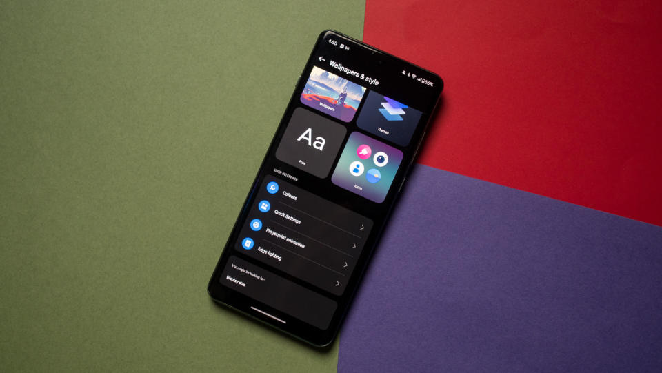OnePlus 12 customization page