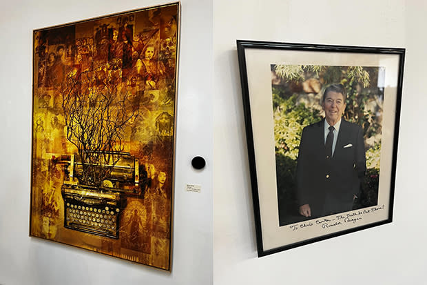 The Chris Carter Collection: Typewriter and Ronald Reagan - Credit: Gold Derby