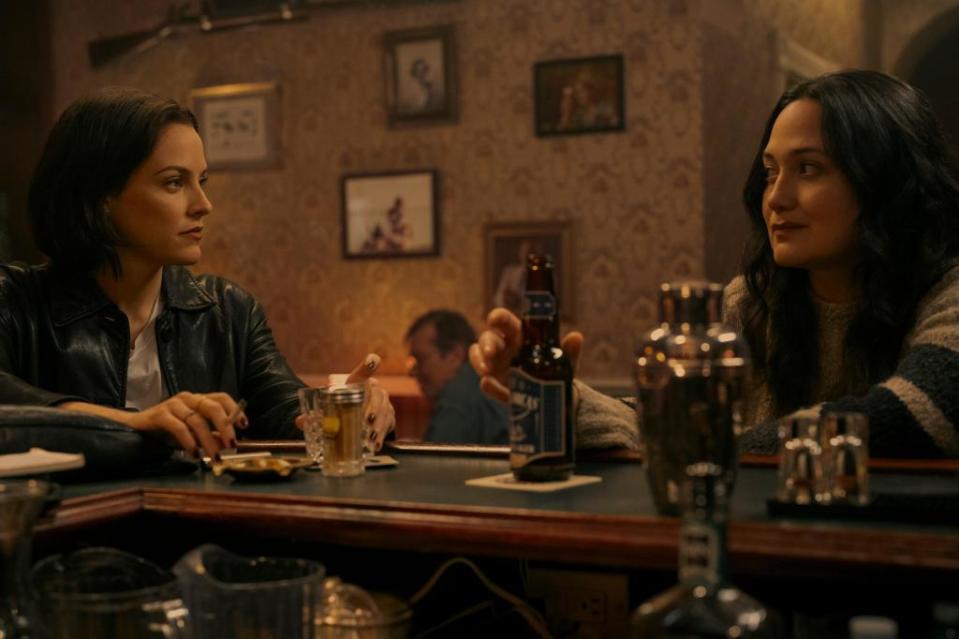 Riley Keough and Lily Gladstone in “Under The Bridge.” HULU