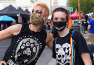 <p>Masks were a hot accessory at the 2021 Punk Rock Bowling Festival in Las Vegas, in addition to cool threads and major makeup.</p>