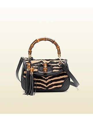 <div class="caption-credit"> Photo by: Photo: Courtesy of gucci.com</div><b>4. Gucci</b> <br> <i><br> new bamboo zebra print calf hair top handle bag, $2,290, gucci.com <br></i> <br>