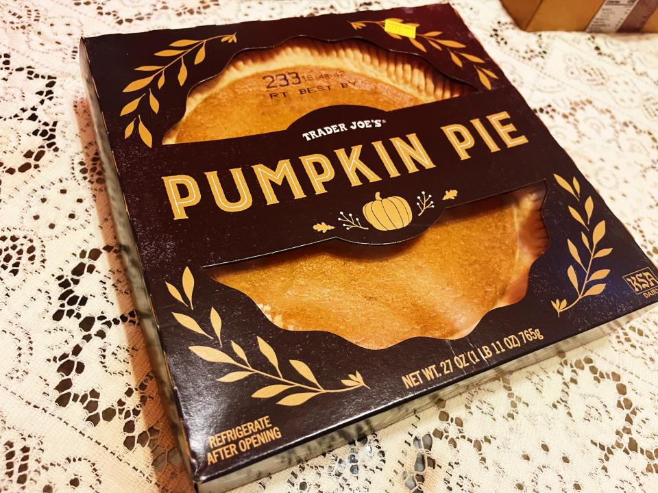 trader joes pumpkin pie