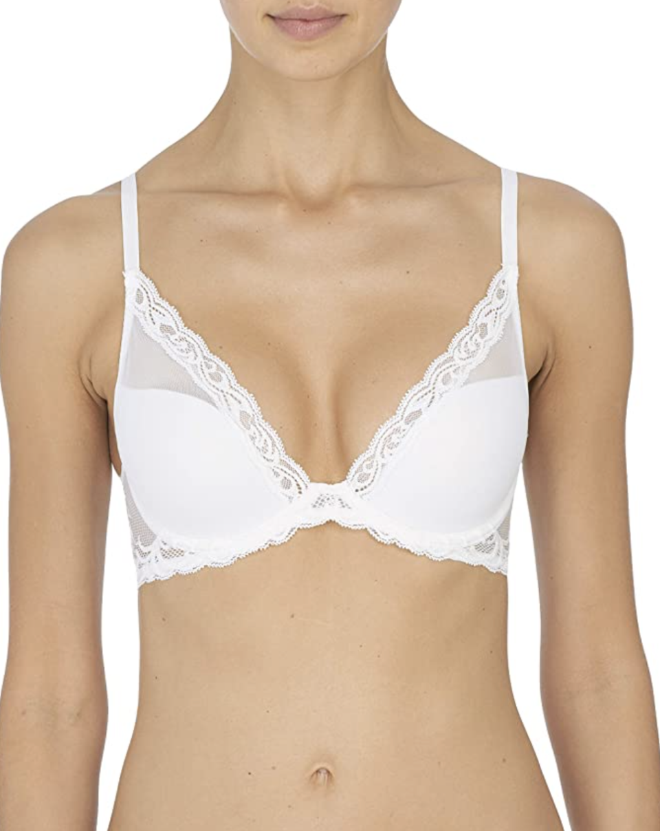 6) Women's Feathers Contour Plunge Bra