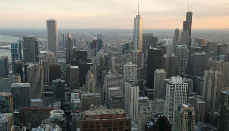 FILE PHOTO - A general view of the city of Chicago, March 23, 2014. REUTERS/Jim Young