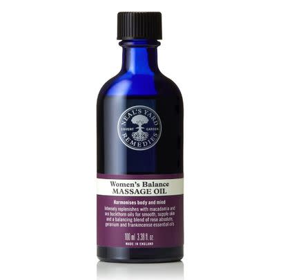 This bottle of Neal’s Yard massage oil is now practically half price