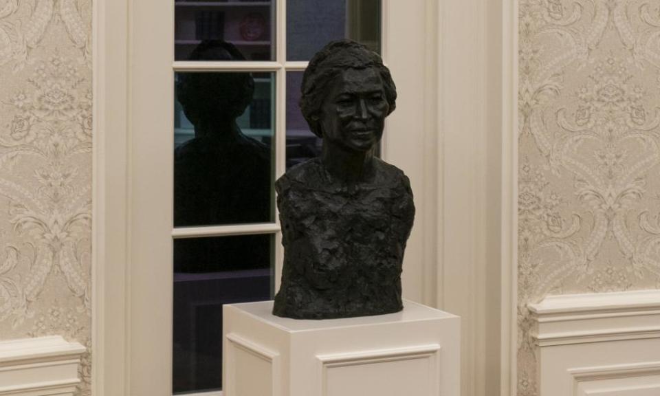 A bust of the civil rights leader Rosa Parks