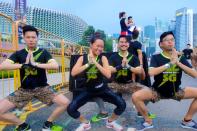 Participants having some fun before the race. (Photo courtesy of Nike Singapore)