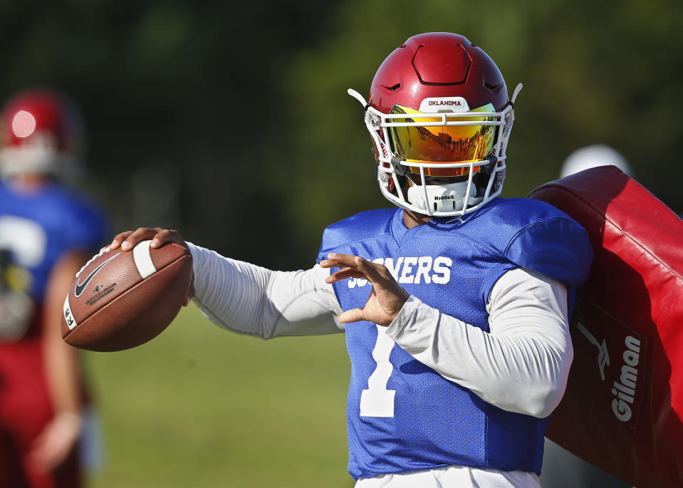 Kyler Murray has beaten out Austin Kendall for the starting job. (AP Photo/Sue Ogrocki, File)