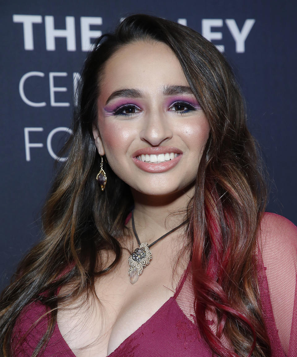 Jazz Jennings, seen in 2019 in New York City, said that she co-wrote "I Am Jazz" in 2014 "to provide a voice to those who feel different— specifically transgender youth."  (Photo by John Lamparski/Getty Images)