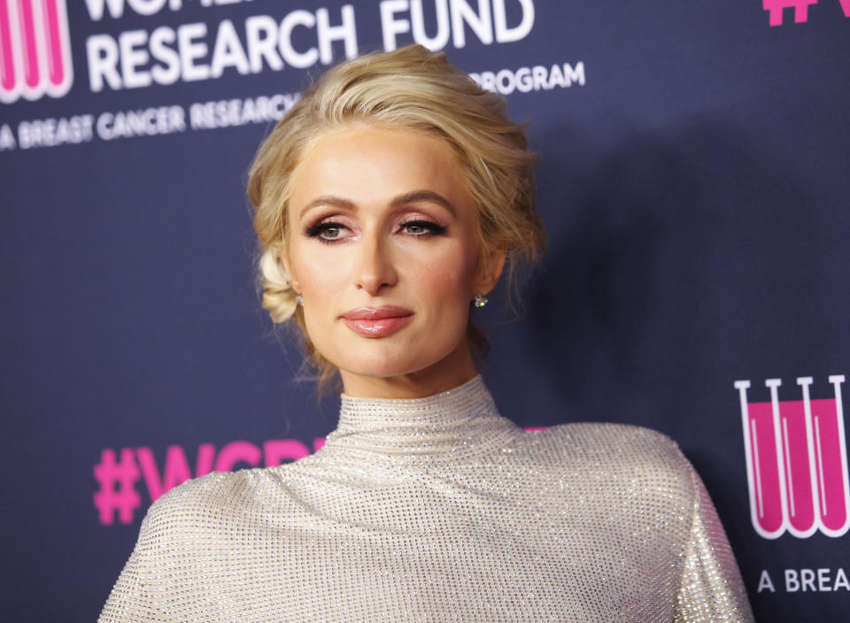 Paris Hilton lead an Oct. 9 protest demanding the closure of Provo Canyon School?in Springville, Utah, where she claims she was abused as a student. (Photo: Tibrina Hobson/WireImage)