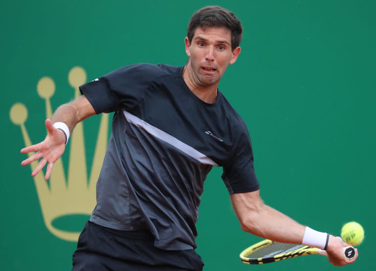 En Montecarlo, el argentino Federico Delbonis pasó la qualy y superó la primera ronda del main draw, pero en la segunda rueda cayó ante Rafael Nadal.