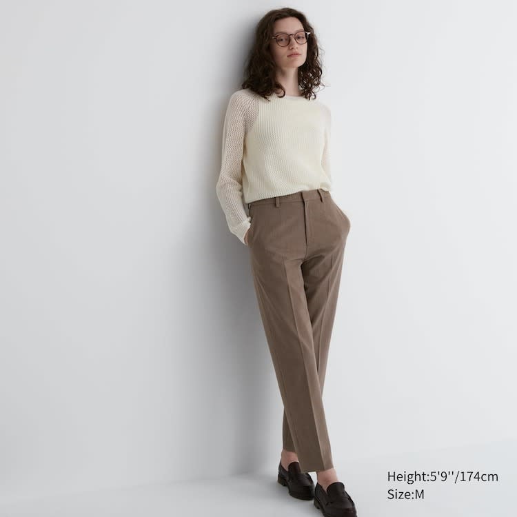 Smart Ankle Pants Check (Longer Length: 71cm). (Photo: Uniqlo SG)