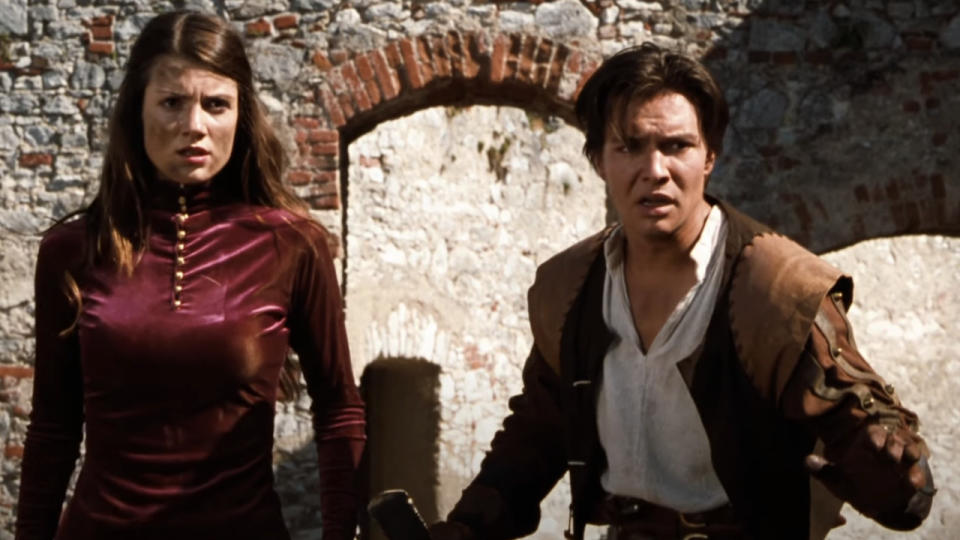 Justin Whalin and Zoe McLellan in Dungeons & Dragons