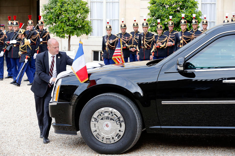 Donald Trump’s car is polished