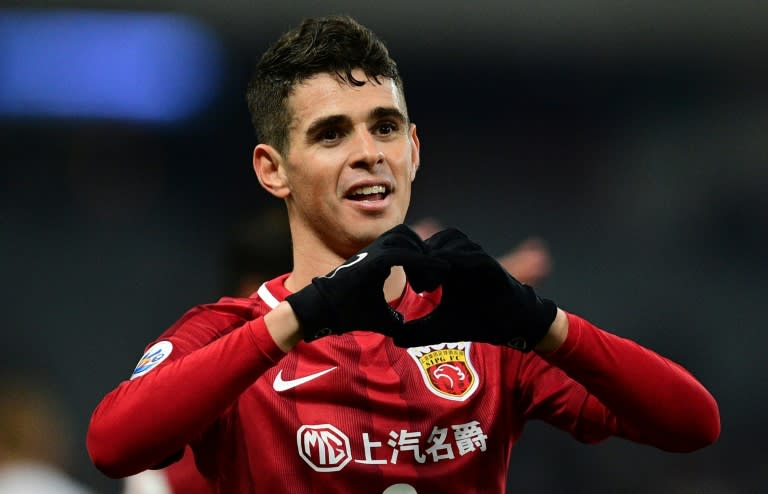 In hot water: Shanghai SIPG midfielder Oscar who was banned for eight games for sparking a mass brawl