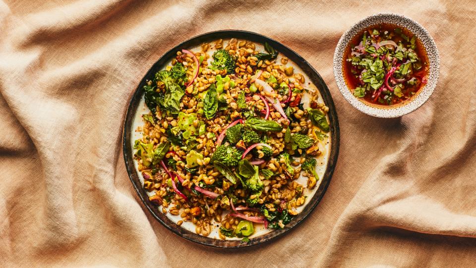 Grain Salad With Pickled Onions and Herbs