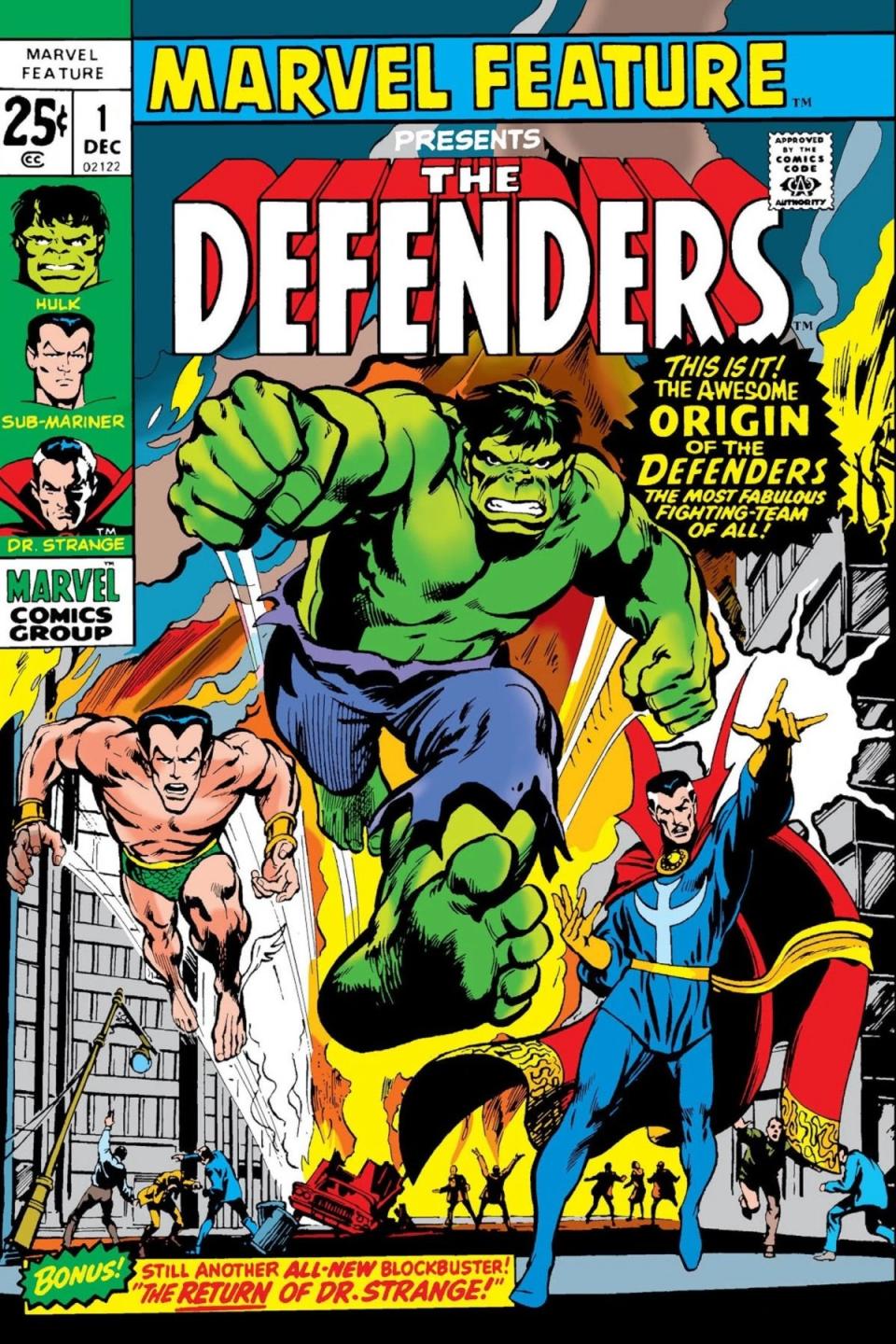 Marvel Feature #1, the first appearance of The Defenders.