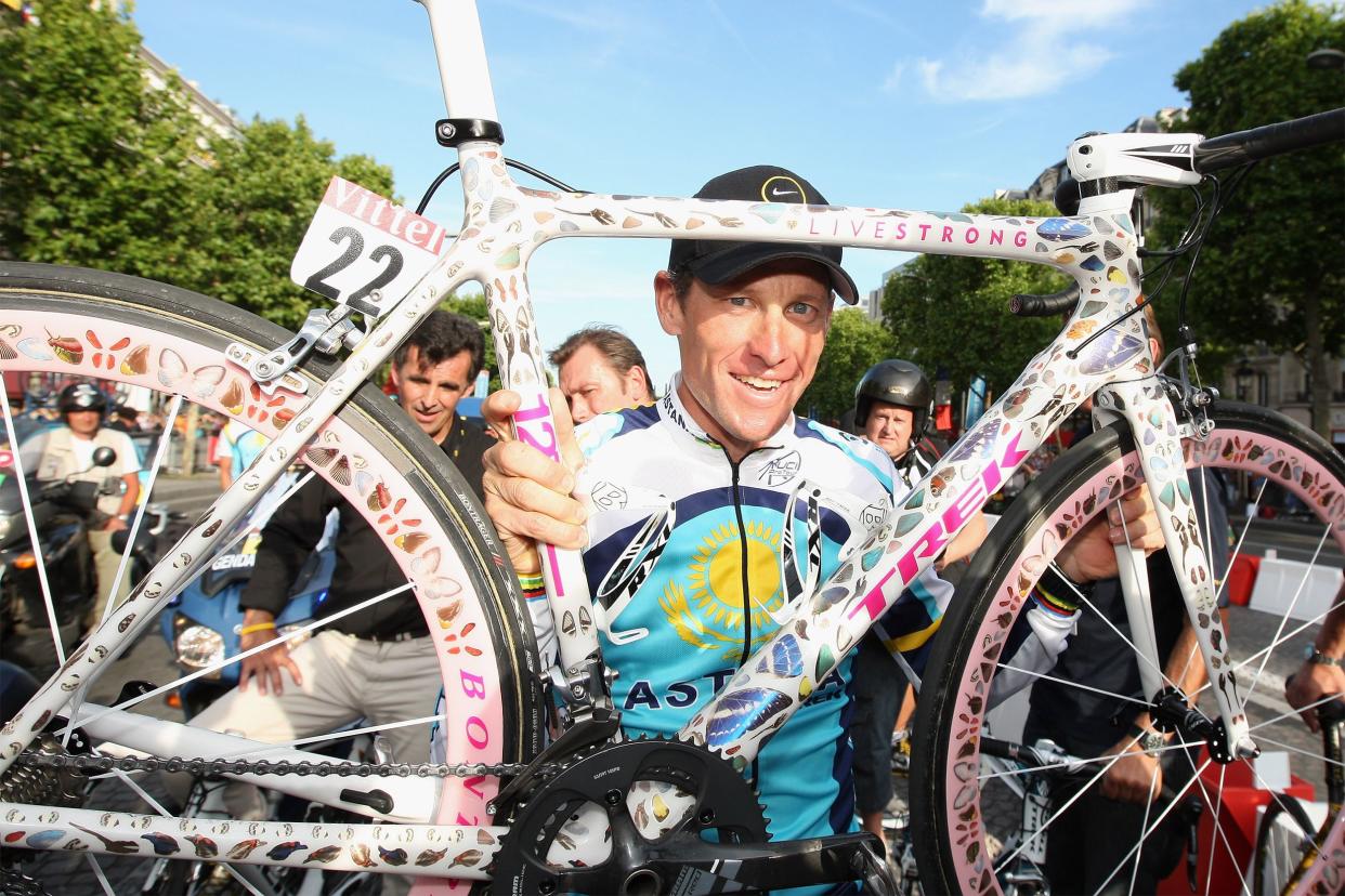 Lance Armstrong's Damien Hirst Butterfly Bicycle