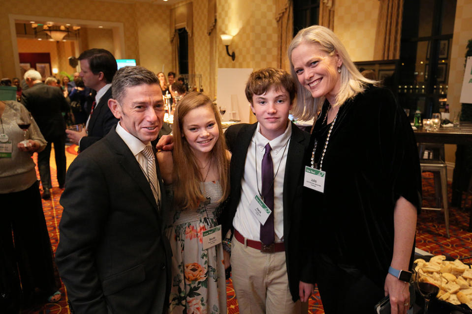 Bede Marciari, second from left, with her father, John Marciari, her twin brother, Jack, and her mom, Julia Marciari-Alexander. (Photo: Jason Putsche Photography)