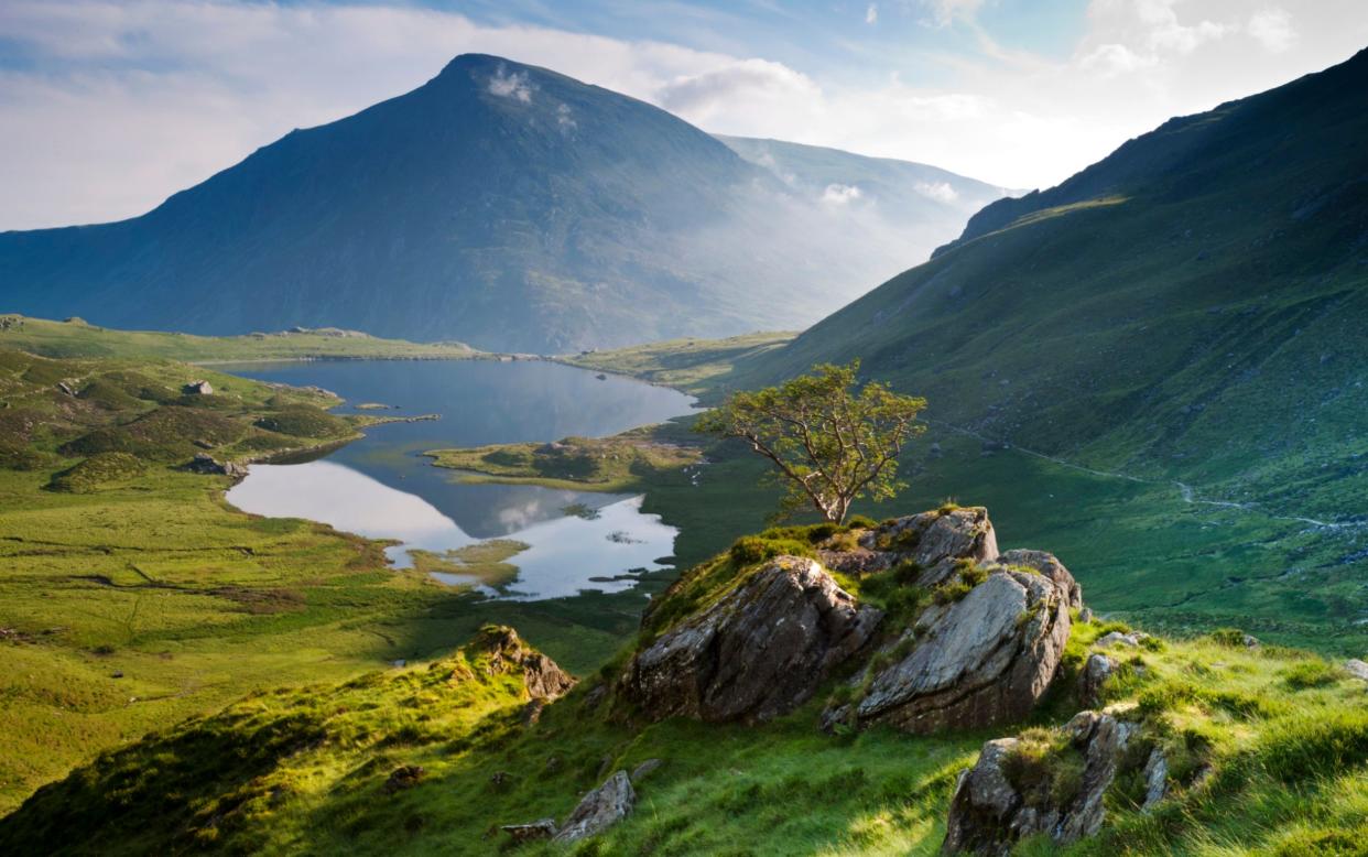 Llyn (Lake) Idwal and the peak of Pen yr Ole Wen in the distance, Snowdonia National Park - Gold mining company lodge planning application to dig in Snowdonia - GETTY IMAGES