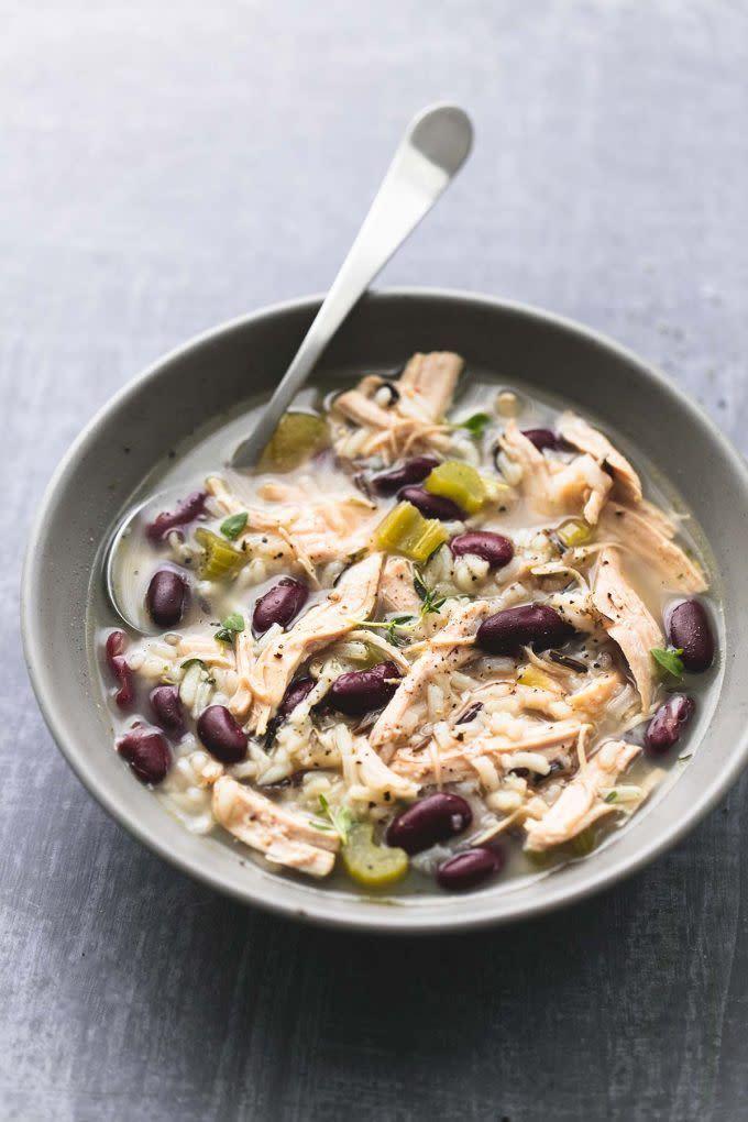 Healthy Leftover Turkey Wild Rice Soup