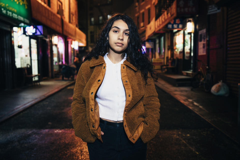 In this Nov. 19, 2018 photo, singer Alessia Cara poses for a portrait in New York. Cara, who won the best new artist Grammy Award this year, releases her sophomore album, “The Pains of Growing,” on Friday, Nov. 30. (Photo by Victoria Will/ Invision/AP)