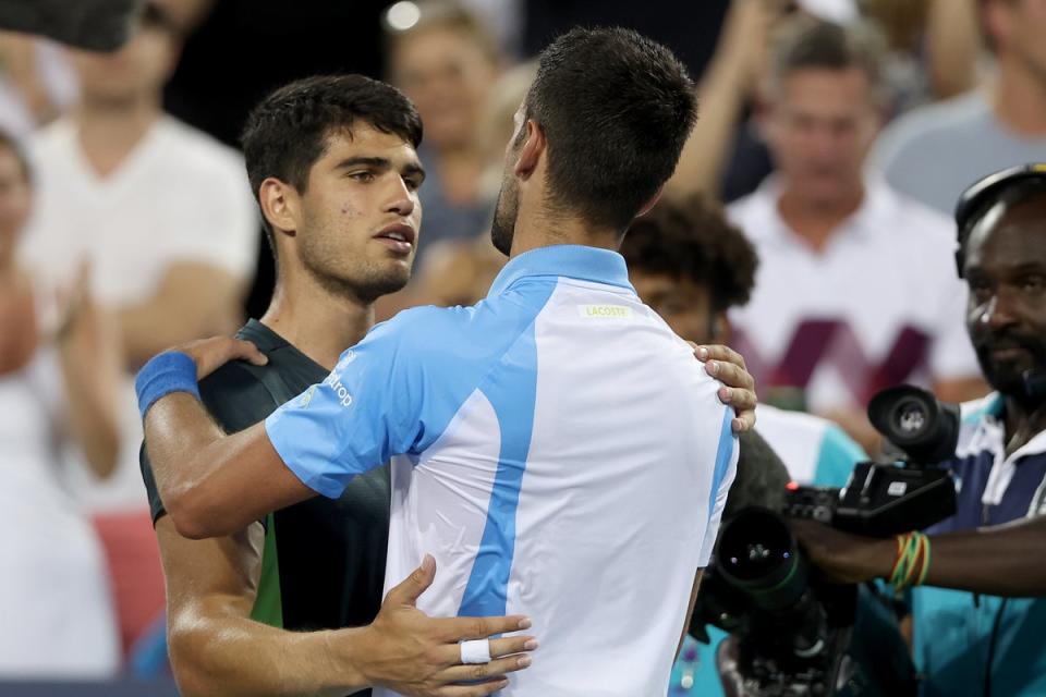 Djokovic beat Alcaraz in Cincinnati to enact some revenge from the Wimbledon final (Getty Images)