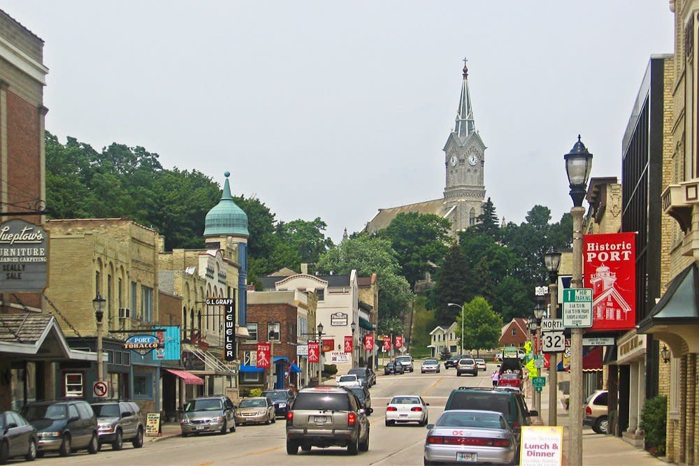 downtown Port Washington, Wisconsin