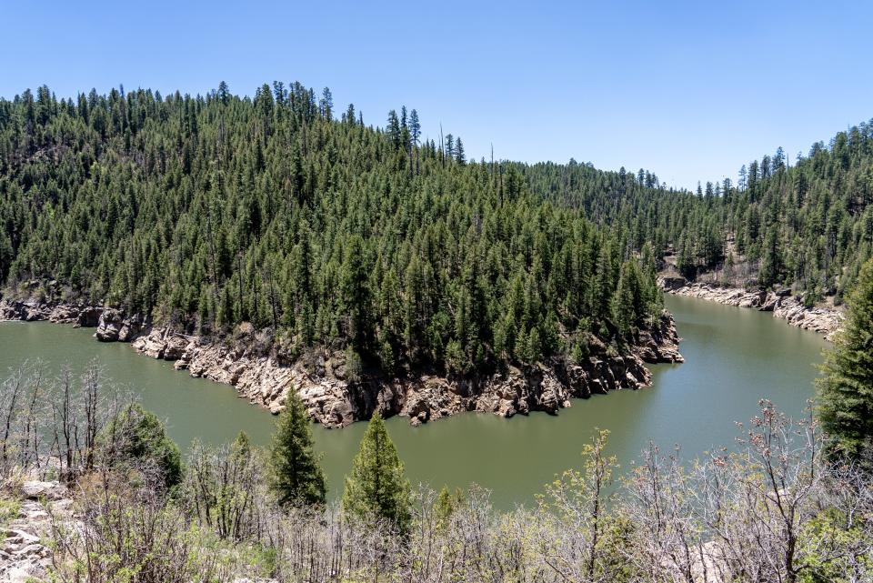 C.C. Cragin Reservoir, on the Coconino National Forest, pictured on May 16, 2022. The reservoir supplies water to nearby Payson.