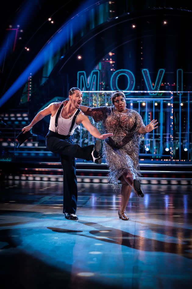 Graziano Di Prima and Judi Love were saved by the judges (Photo: BBC/Guy Levy)