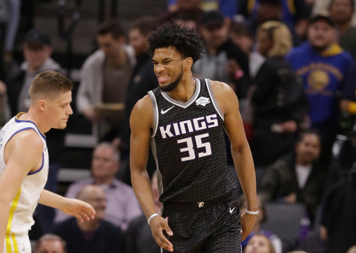 Marvin Bagley ranks fifth on the Kings in scoring this season with 13 points per game. (AP Photo)