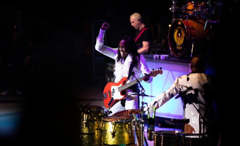 Earth, Wind & Fire performs at the Capital City Amphitheater at Cascades Park on Wednesday, Sept. 21, 2022 in Tallahassee, Fla. 