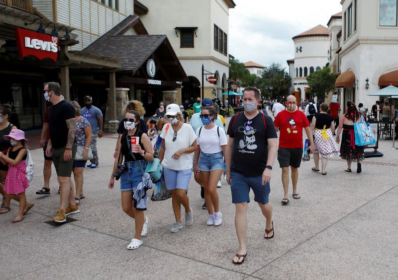 FILE PHOTO: Walt Disney World conducts a phased reopening from coronavirus disease (COVID-19) restrictions in Lake Buena Vista