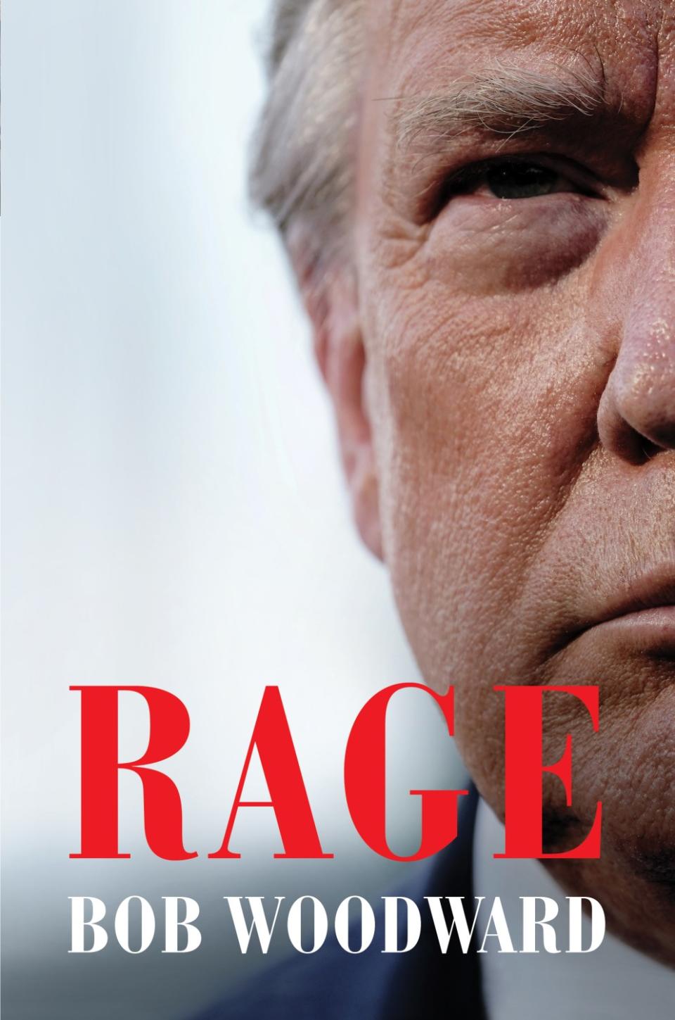 Book jacket for Bob Woodward's of "Rage".