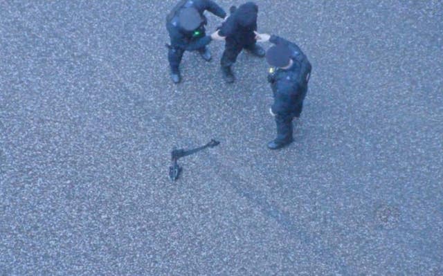 Jaswant Singh Chail being arrested in the grounds of Windsor Castle 