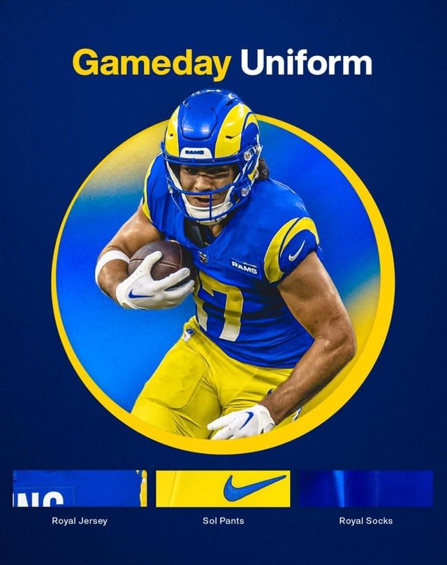 Here's which uniforms the Rams and Eagles are wearing in Week 5