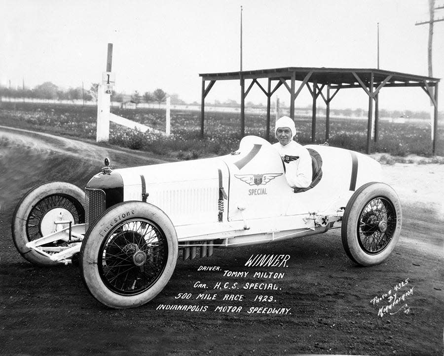 Tommy Milton won the 1923 Indy 500 in his H.C.S. Special.