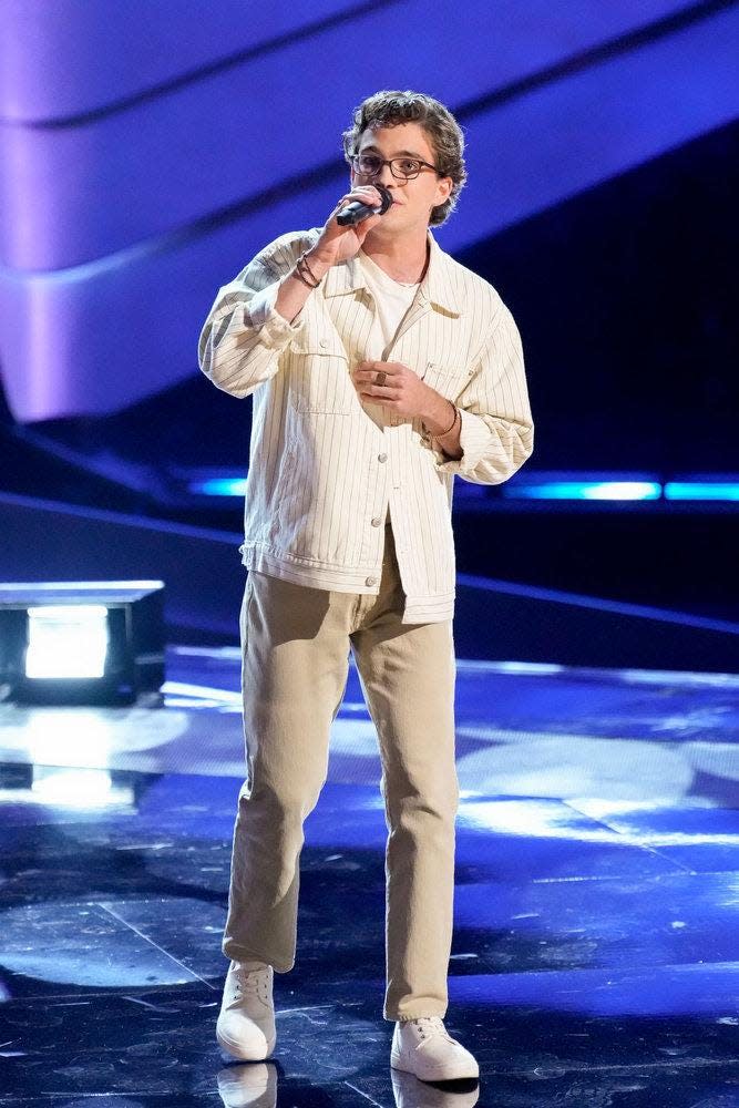 University of Iowa student Eli Ward appears on Season 24 of "The Voice" on NBC.