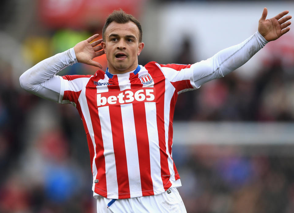 Xherdan Shaqiri is just one of many talented attackers at Stoke’s disposal. Will the Potters rebound this season? (Getty)