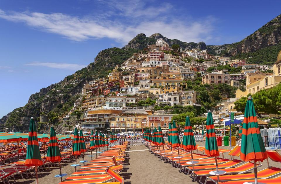 <p>No Italian beach destination is as iconic as the Neapolitan Riviera, where you'll find the likes of Amalfi, Sorrento and Positano, with their incredible pastel-coloured backdrops and A-list credentials (name us a celeb who hasn't holidayed here).<br></p><p>With its pretty towns, glamorous islands like Capri and plenty to see and do (think day trips to Mount Vesuvius and Pompeii), this is a fine spot for a beach holiday in southern Italy. <a href="https://www.onthebeach.co.uk/destinations/italy/neapolitan-riviera" rel="nofollow noopener" target="_blank" data-ylk="slk:On the Beach;elm:context_link;itc:0" class="link ">On the Beach</a> offers Neapolitan Riviera getaways from £382 per person.</p><p><a class="link " href="https://www.booking.com/region/it/amalficoast.en-gb.html?aid=2200773&label=beach-holidays-italy" rel="nofollow noopener" target="_blank" data-ylk="slk:HOTELS IN AMALFI;elm:context_link;itc:0">HOTELS IN AMALFI</a></p>