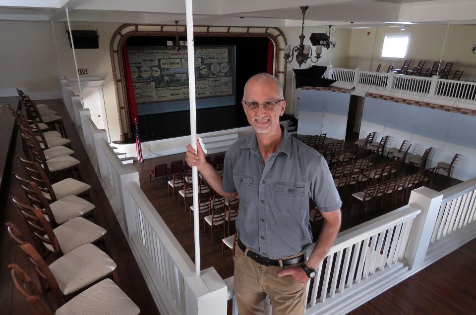 Vernon Compton stands for a photo in 2015 at the Imogene Theatre. Compton is facing Mike Cusack for Seat 1 representing Ward 1 on the Milton City Council.