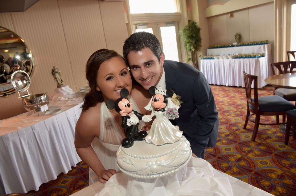 My husband and I at our 2015 Walt Disney World wedding. (Photo: Rick Diamond)