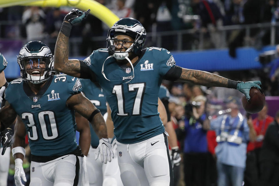 Alshon Jeffery needs to get healthy soon if he’s going to deliver on his fantasy draft price. (AP Photo/Matt York)