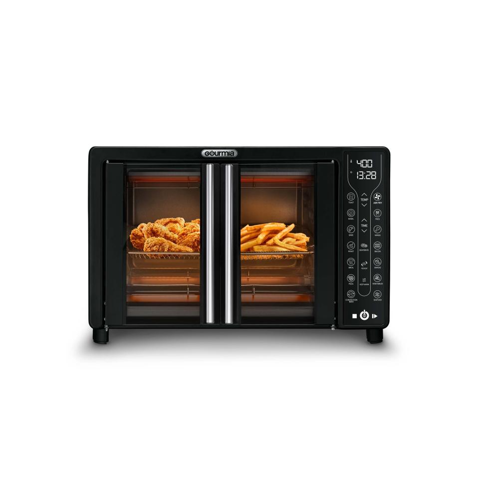 3) Gourmia Digital French Door Air Fryer Toaster Oven